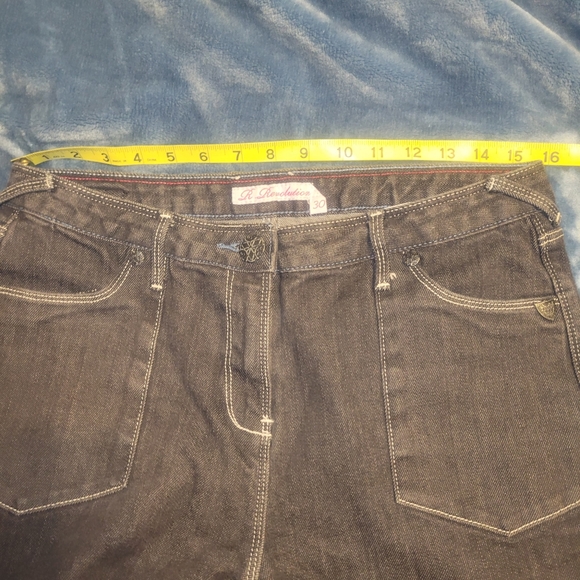 NWOT R Revolution Black Denim Jeans Long Tall - Picture 3 of 6